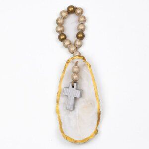 NWT St. Michael Cross Oyster Ornament